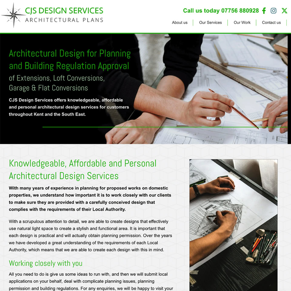 CJS Design Services Website